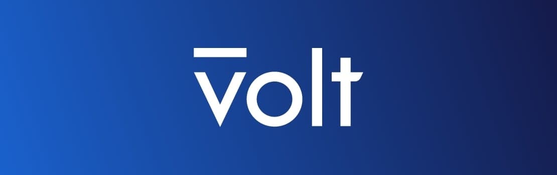 Parhaat Volt Kasinot löytyvät täältä! Volt-logo on valkoinen Volt-teksti, jossa on V-kirjaimen päällä vaakaviiva.