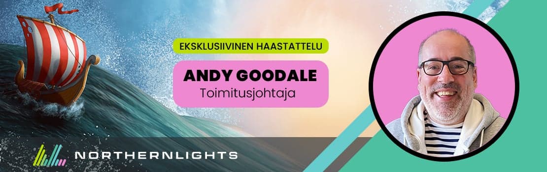Northern Lights Gaming -haastattelu, kuvassa toimitusjohtaja Andy Goodale