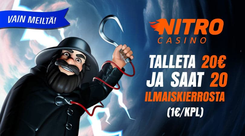 NitroCasino ilmaiskierroksia eksklusiivinen bonus