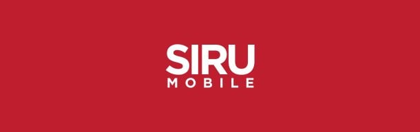 Siru Mobile lukee valkoisella tekstillä reippaan punaista taustaa vasten. Katso SiruMobile-kasinot kokemuksia täältä!