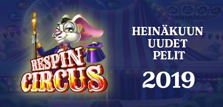 heinäkuun 2019 uudet pelit kasinoilla