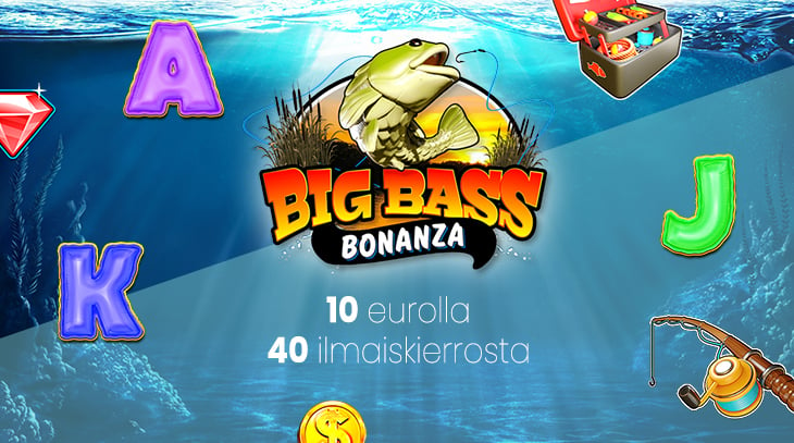 Nitro Casino tarjous 40 ilmaiskierrosta Big Bass Bonanzaan