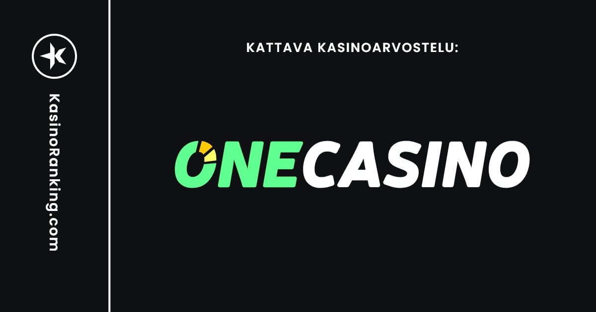 One Casino käyttöliittymä